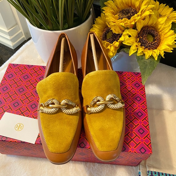 Tory Burch Shoes - Tory Burch Jessa Suede & Leather Loafers